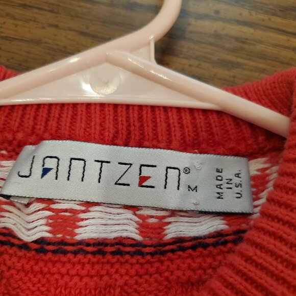 Vintage Jantzen Cable Knit Style Sweater- Medium - Picture 3 of 5